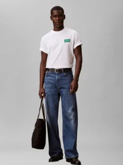 Calvin Klein Jeans Herren T-Shirt in ecru grün