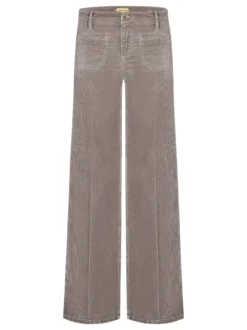 Cambio Damen Cordhose - Tess in taupe - Länge: lang