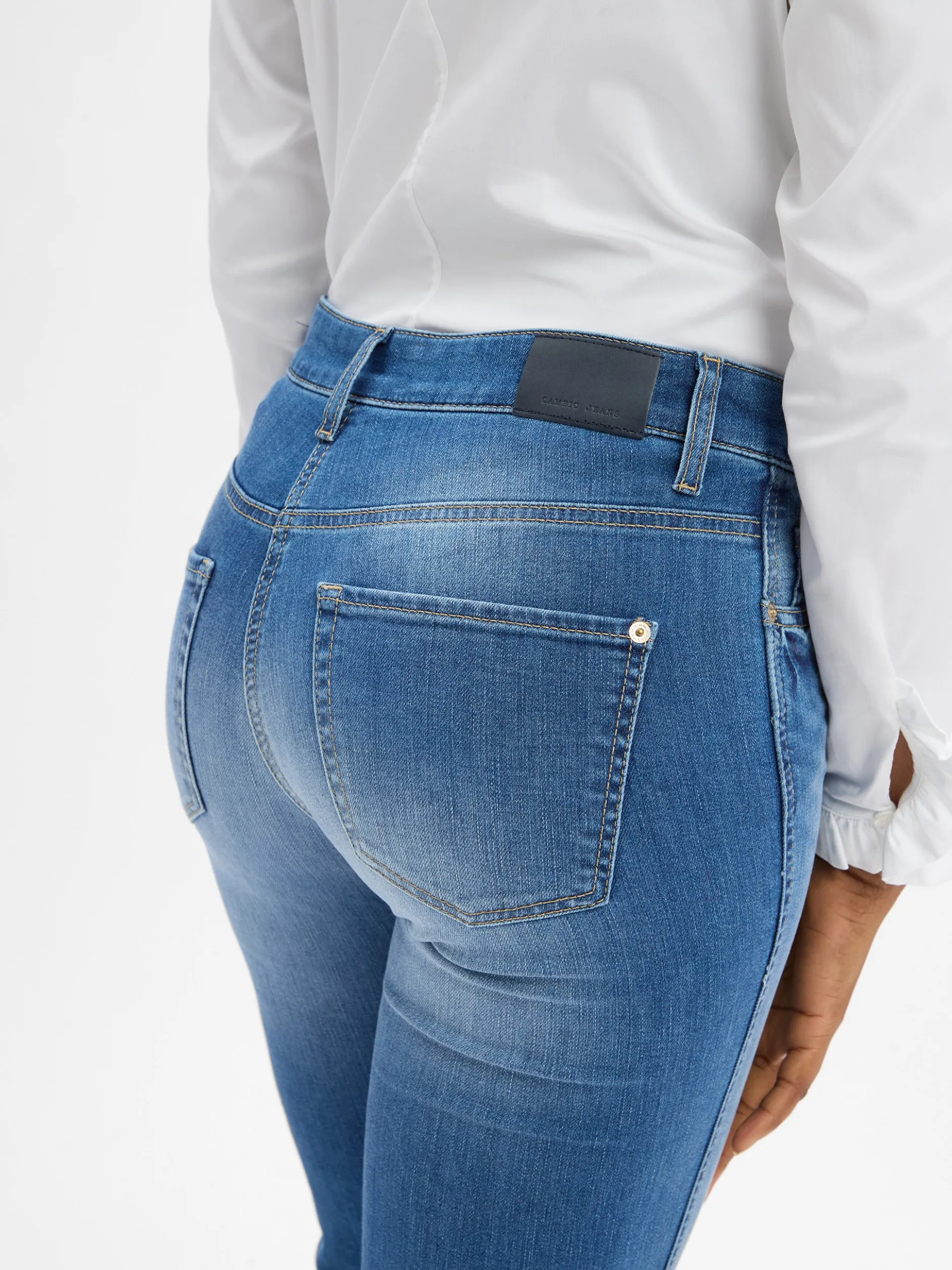 Cambio Damen Jeans - Francesca in light stone