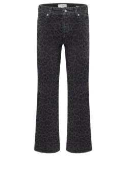 Cambio Damen Jeans - Francesca in anthrazit schwarz