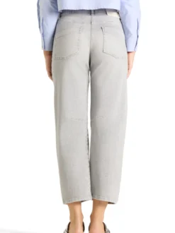 Cambio Damen Jeans - Ocean in hellgrau - Länge: verkürzt