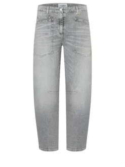 Cambio Damen Jeans - Ocean in hellgrau - Länge: verkürzt
