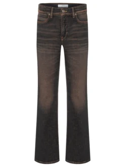 Cambio Damen Jeans - Paris Flared in schlamm