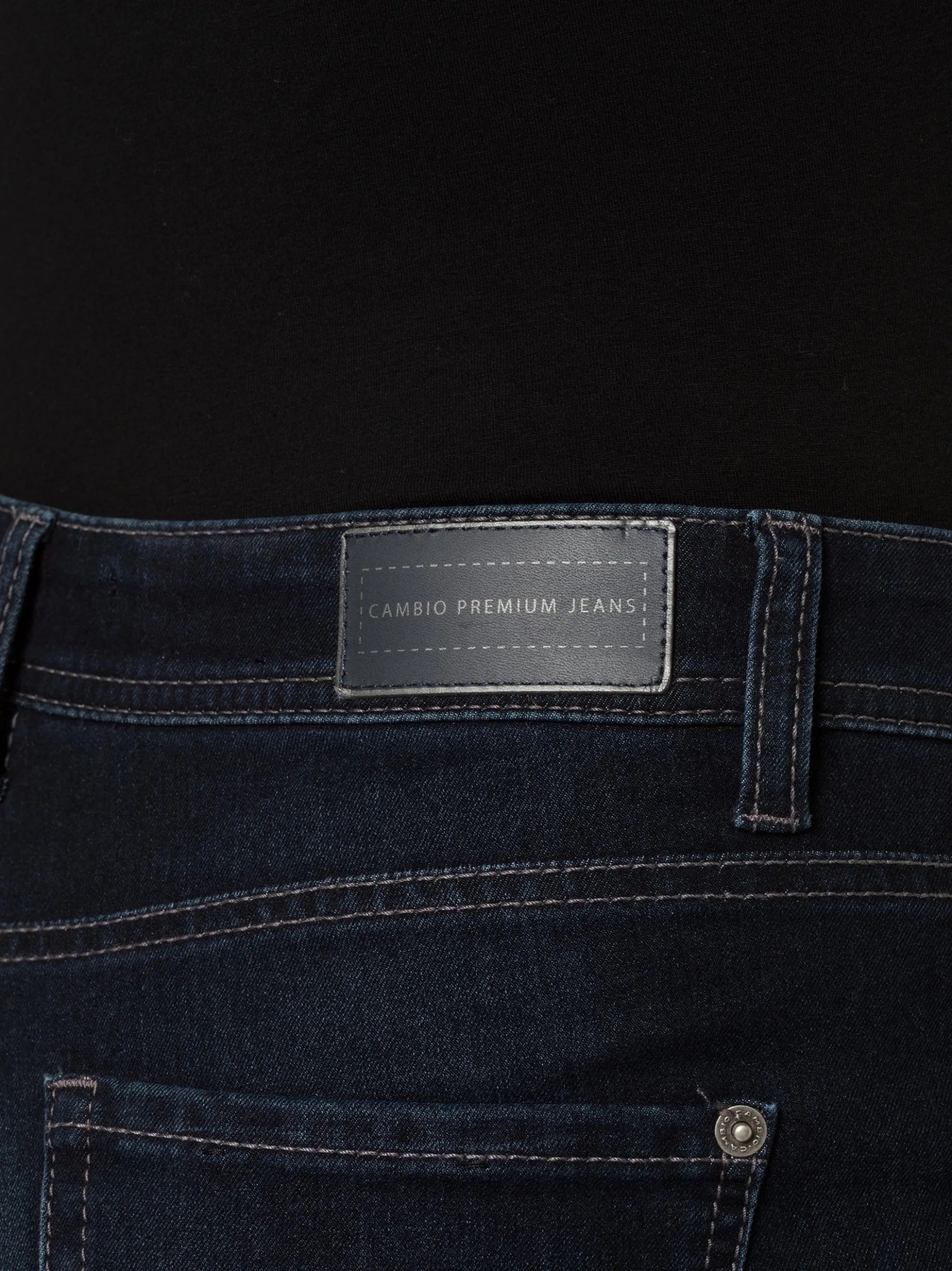 Cambio Damen Jeans - Parla in medium stone - Länge: lang