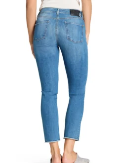Cambio Damen Jeans - Piper Cropped in light stone