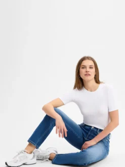 Cambio Damen Jeans - Piper in blue stone - Länge: lang