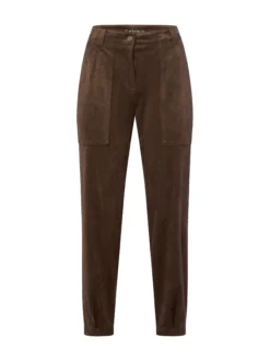 Cambio Damen Kunstlederhose - Kiss in mocca