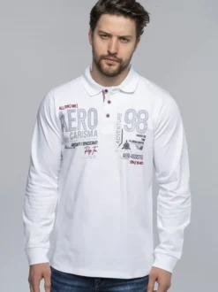 Carisma Herren Longsleeve in weiß - Ärmel: langarm