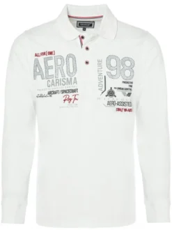 Carisma Herren Longsleeve in weiß - Ärmel: langarm