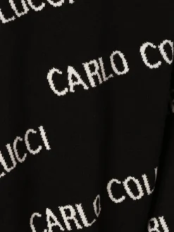 Carlo Colucci Herren Pullover in schwarz