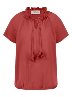 Cartoon Damen Bluse in braun