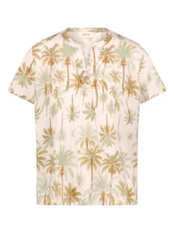 Cartoon Damen Blusenshirt in grün