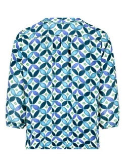 Cartoon Damen Blusenshirt in mehrfarbig