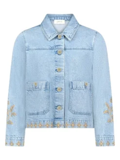 Cartoon Damen Jeansjacke in light stone denim