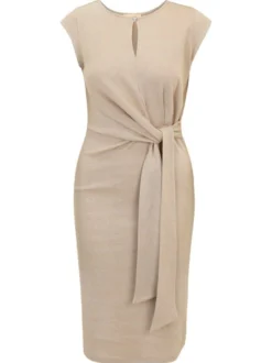 Cartoon Damen Jerseykleid in beige