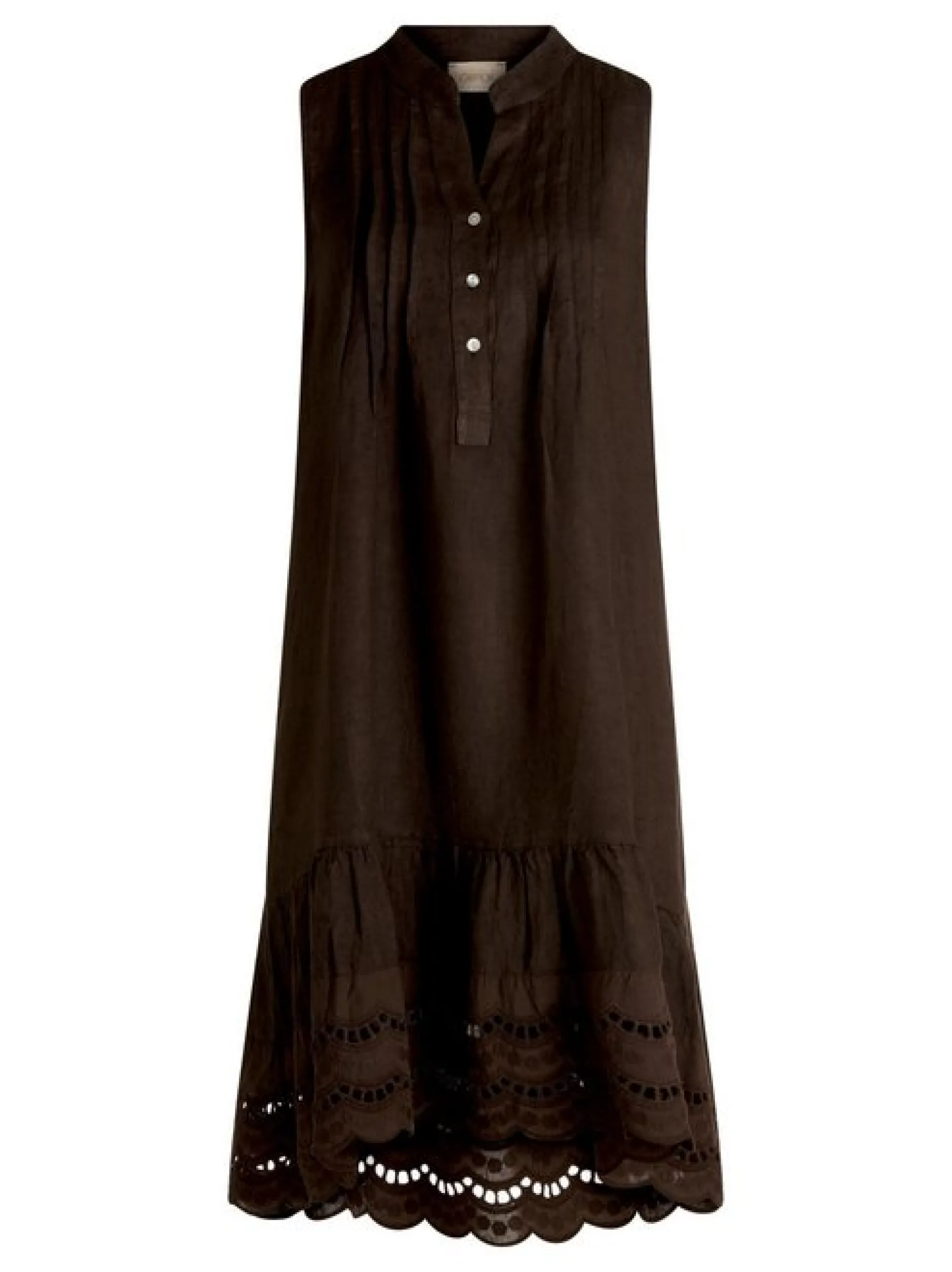 Cartoon Damen Kleid in braun