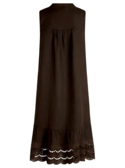 Cartoon Damen Kleid in braun