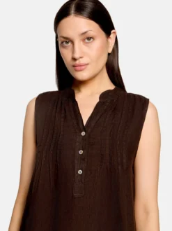 Cartoon Damen Kleid in braun