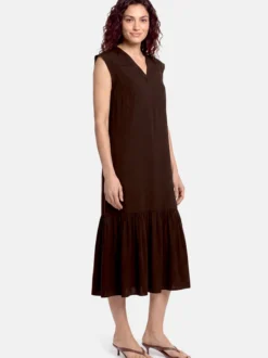 Cartoon Damen Kleid in braun