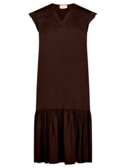 Cartoon Damen Kleid in braun