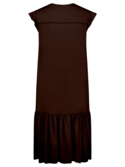 Cartoon Damen Kleid in braun