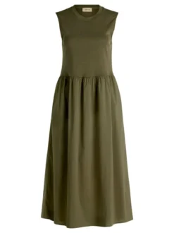 Cartoon Damen Kleid in khaki