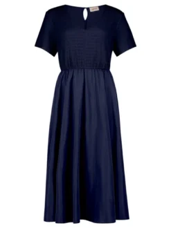 Cartoon Damen Midikleid in marine royal