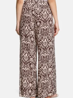 Cartoon Damen Palazzo-Hose in braun