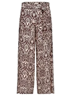 Cartoon Damen Palazzo-Hose in braun