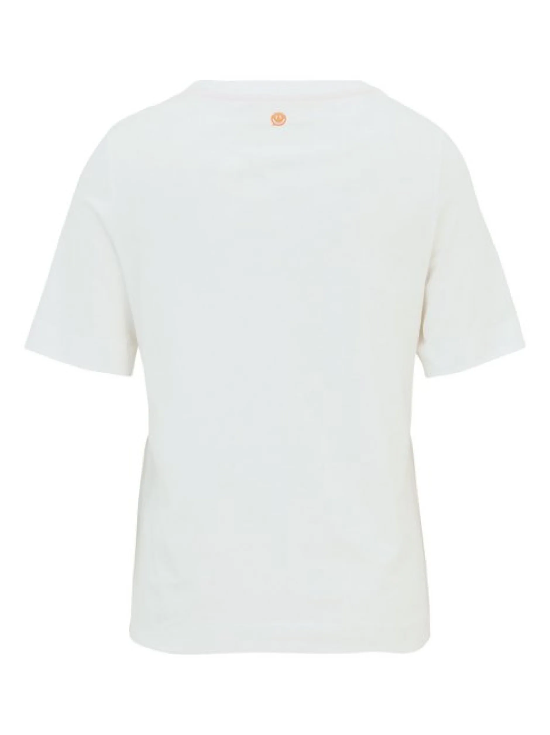 Cartoon Damen Printshirt in weiß mehrfarbig