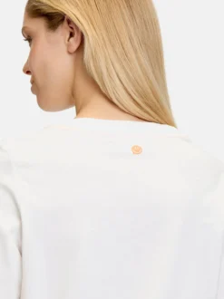 Cartoon Damen Printshirt in weiß mehrfarbig