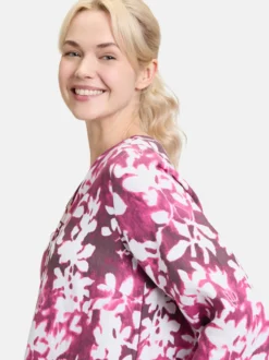 Cartoon Damen Sommerkleid in lila mehrfarbig