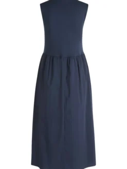Cartoon Damen Sommerkleid in blau - Ausschnitt: Rundhals