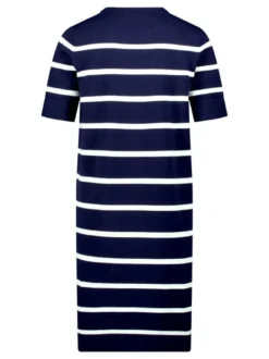 Cartoon Damen Strickkleid in blau