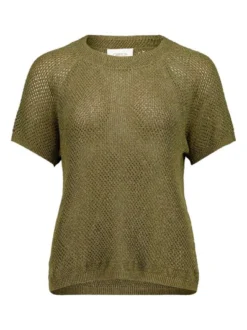 Cartoon Damen Strickpullover in khaki