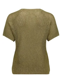Cartoon Damen Strickpullover in khaki
