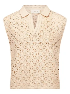 Cartoon Damen Top in beige ecru