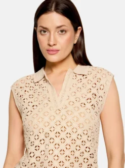 Cartoon Damen Top in beige ecru