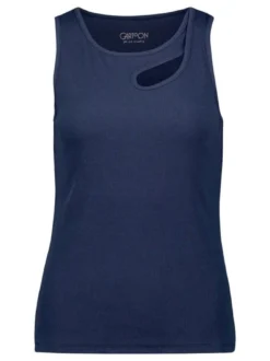 Cartoon Damen Top in blau