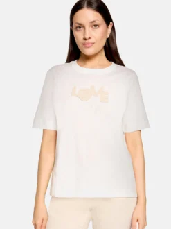 Cartoon Damen T-Shirt in ecru