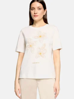 Cartoon Damen T-Shirt in weiß