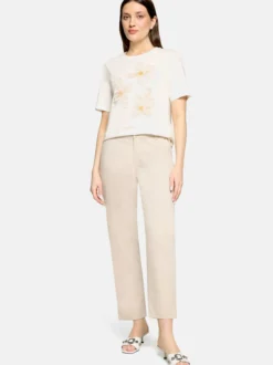 Cartoon Damen T-Shirt in weiß