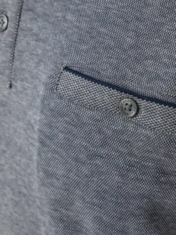 CASAMODA Herren Basic Poloshirt in grau
