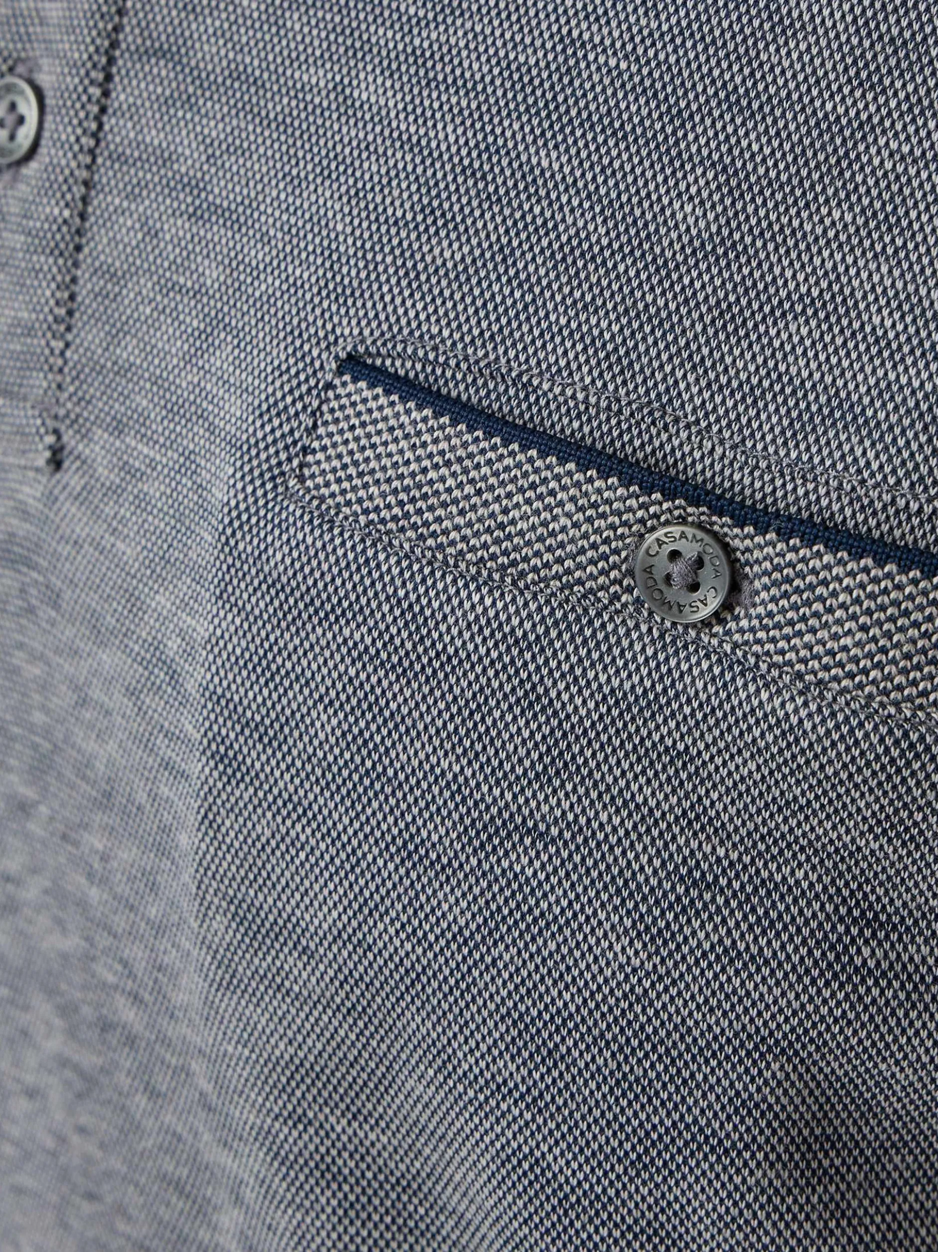 CASAMODA Herren Basic Poloshirt in grau
