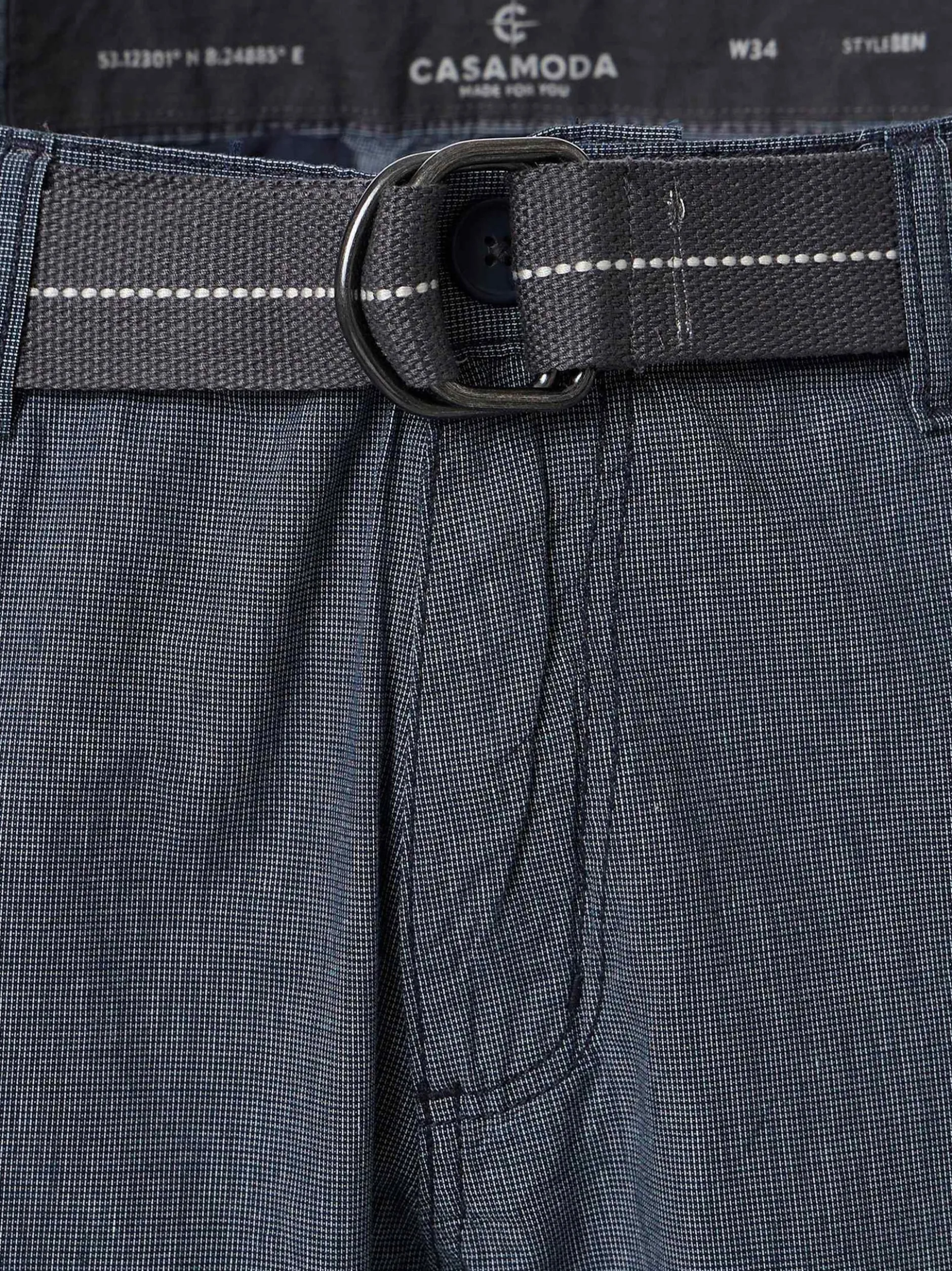 CASAMODA Herren Cargo-Bermudas in blau
