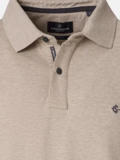CASAMODA Herren Poloshirt in beige
