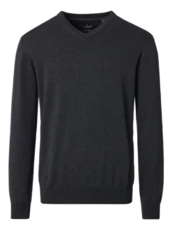 CASAMODA Herren Pullover - Basic in grau
