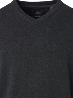 CASAMODA Herren Pullover - Basic in grau