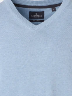 CASAMODA Herren Pullover - Basic in hellblau