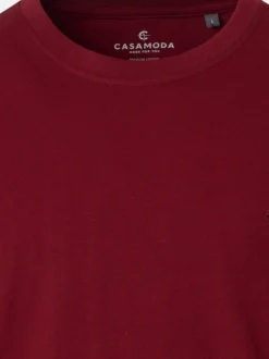 CASAMODA Herren T-Shirt - 3er Pack Basic in rot